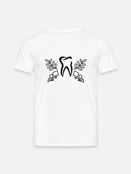 zahn design - Männer T-Shirt - Weiß