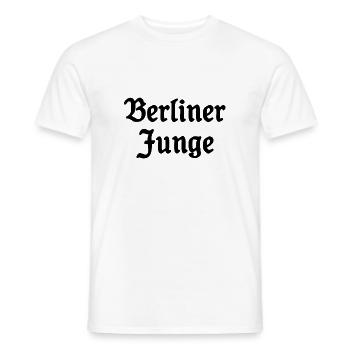 Berliner Junge - Cooler Spruch - Berlin - Männer T-Shirt - Weiß - Vorne - AI Model Male 178 dark (178cm)