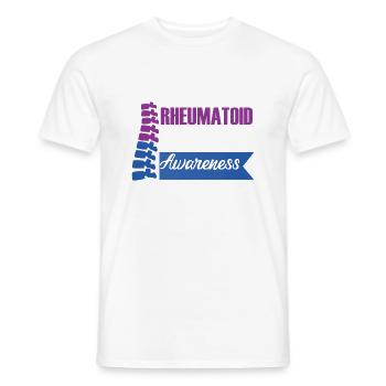 Rheumatoid Arthritis Awareness - Men's T-Shirt - white - Front - AI Model Male 178 dark (178cm)