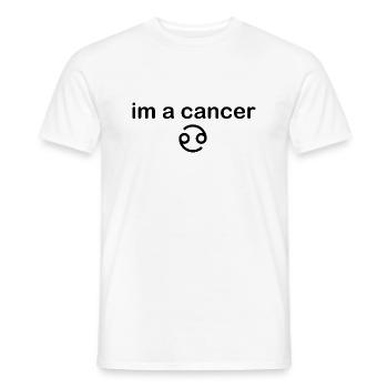 im a cancer- sternzeichen - Männer T-Shirt - Weiß - Vorne - AI Model Male 178 dark (178cm)