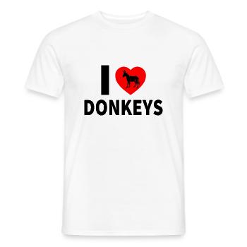 Donkey - Men's T-Shirt - white - Front - AI Model Male 178 dark (178cm)