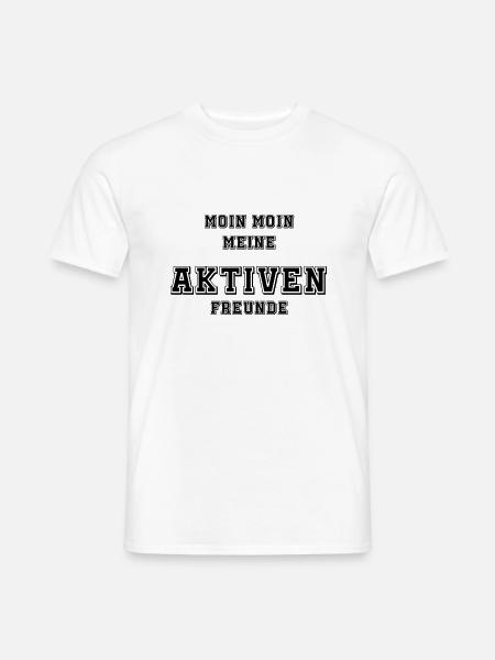 Aktive Freunde - Männer T-Shirt - Weiß