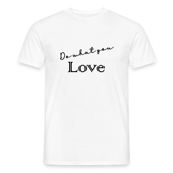 VALENTINE'S DAY,BACHELORETTE PARTY,I LOVE YOU,I LOVE YOU,LOVE - Men's T-Shirt - white - Front - AI Model Male 178 dark (178cm)