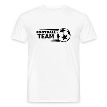 Fußball Soccer - Men's T-Shirt - white - Front - AI Model Male 178 dark (178cm)