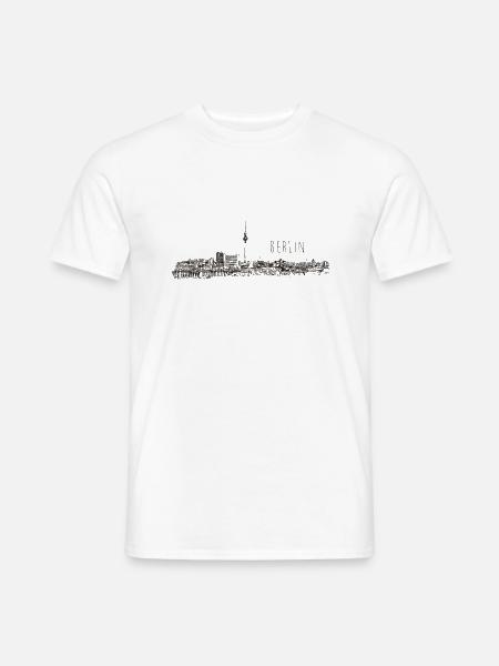 Berlin deutschland techno rave musik party reisen - Männer T-Shirt - Weiß