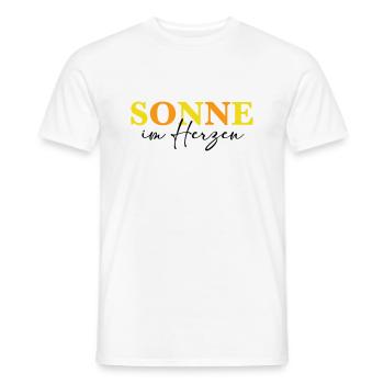 sonne - Männer T-Shirt - Weiß - Vorne - AI Model Male 178 dark (178cm)