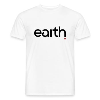 earth - T-shirt homme - blanc - Devant - AI Model Male 178 dark (178cm)