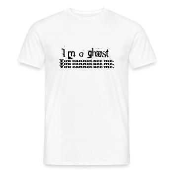 I m a ghost - Männer T-Shirt - Weiß - Vorne - AI Model Male 178 dark (178cm)