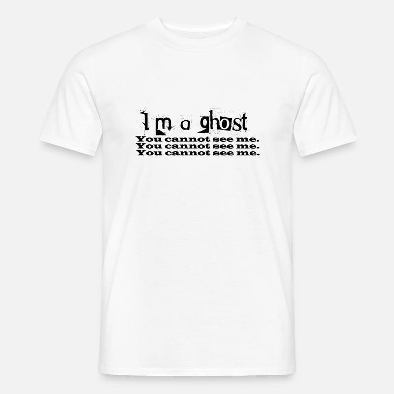 I m a ghost - Männer T-Shirt - Weiß