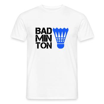 Badminton badminton - T-shirt homme - blanc - Devant - AI Model Male 178 dark (178cm)