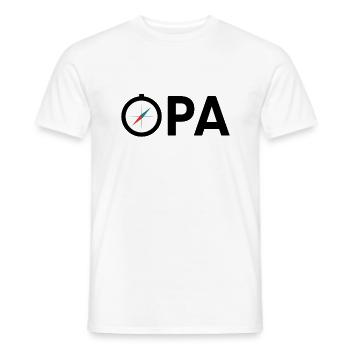 Opa Großvater Kompass Expedition Geschenkidee - Männer T-Shirt - Weiß - Vorne - AI Model Male 178 dark (178cm)
