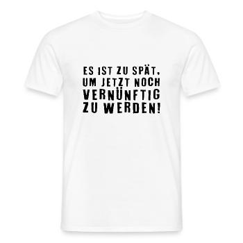 Funny Saying Picture Funny Humor Gift Idea - Men's T-Shirt - white - Front - AI Model Male 178 dark (178cm)