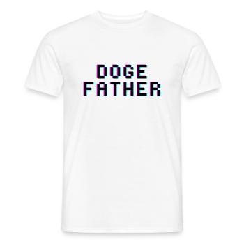 Doge Father - Männer T-Shirt - Weiß - Vorne - AI Model Male 178 dark (178cm)
