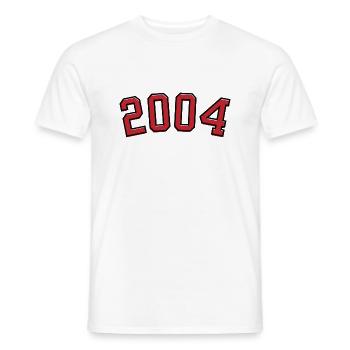 Year of birth sport 2004 - Men's T-Shirt - white - Front - AI Model Male 178 dark (178cm)