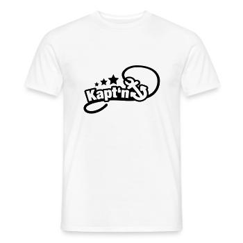 anker_kapitaen_1_f1 - Männer T-Shirt - Weiß - Vorne - AI Model Male 178 dark (178cm)