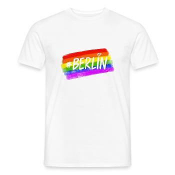 Berlin Pride - Männer T-Shirt - Weiß - Vorne - AI Model Male 178 dark (178cm)