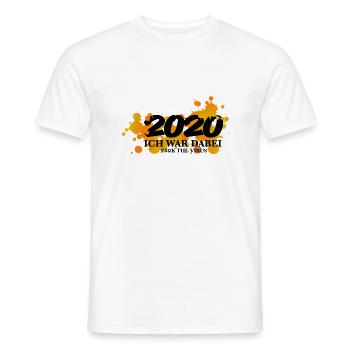 ich war dabei 2020 - Corona statement Sprüche - Männer T-Shirt - Weiß - Vorne - AI Model Male 178 dark (178cm)