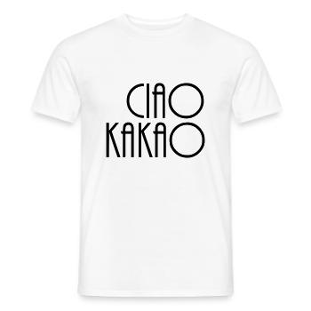 Ciao Cocoa - Men's T-Shirt - white - Front - AI Model Male 178 dark (178cm)