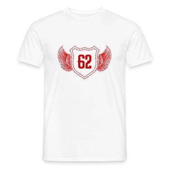 62 Nombre d’armoiries - T-shirt homme - blanc - Devant - AI Model Male 178 dark (178cm)