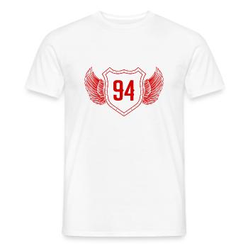94 Nombre d’armoiries - T-shirt homme - blanc - Devant - AI Model Male 178 dark (178cm)
