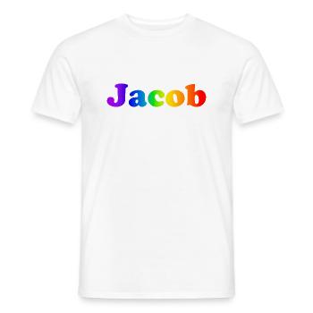 Jacob - Männer T-Shirt - Weiß - Vorne - AI Model Male 178 dark (178cm)