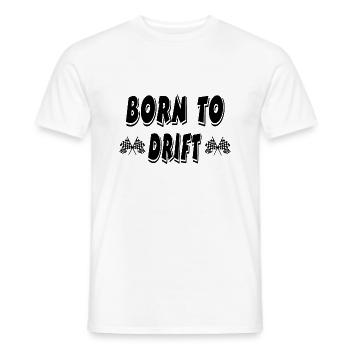 Voiture - T-shirt homme - blanc - Devant - AI Model Male 178 dark (178cm)