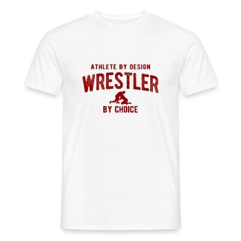 Grappling Martial Arts Wrestling - Männer T-Shirt - Weiß - Vorne - AI Model Male 178 dark (178cm)