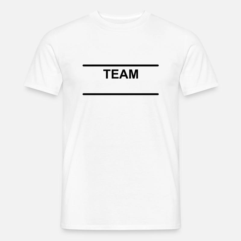 Team Gruppe Vorlage Design zum selbst gestalten - Männer T-Shirt - Weiß