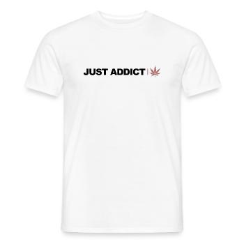 Just addict weed - Men's T-Shirt - white - Front - AI Model Male 178 dark (178cm)