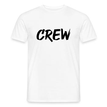 crew - Men's T-Shirt - white - Front - AI Model Male 178 dark (178cm)
