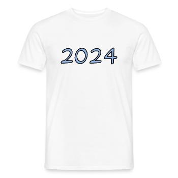 BONNE ANNEE. SAINT SYLVESTRE. NOUVELLE ANNÉE. MEIL - T-shirt homme - blanc - Devant - AI Model Male 178 dark (178cm)