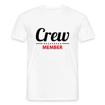 Conception des membres d’équipage 2 - T-shirt homme - blanc - Devant - AI Model Male 178 dark (178cm)