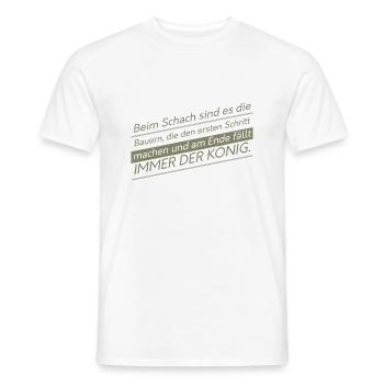 Dictons fermiers drôles - T-shirt homme - blanc - Devant - AI Model Male 178 dark (178cm)
