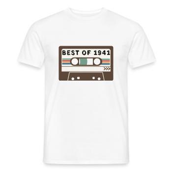 Best of 1941 - Men's T-Shirt - white - Front - AI Model Male 178 dark (178cm)