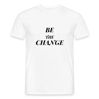 Be the Change - Men's T-Shirt - white - Front - AI Model Male 178 dark (178cm)