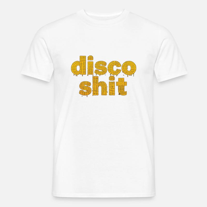 disco shit 053260 - Männer T-Shirt - Weiß