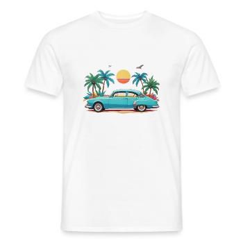 Summer Vibes - Men's T-Shirt - white - Front - AI Model Male 178 dark (178cm)