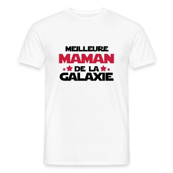 meilleure maman - T-shirt homme - blanc - Devant - AI Model Male 178 dark (178cm)