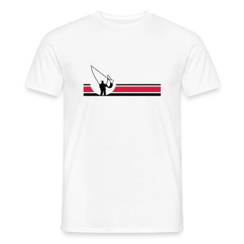 Fliegenfischen - Männer T-Shirt - Weiß - Vorne - AI Model Male 178 dark (178cm)