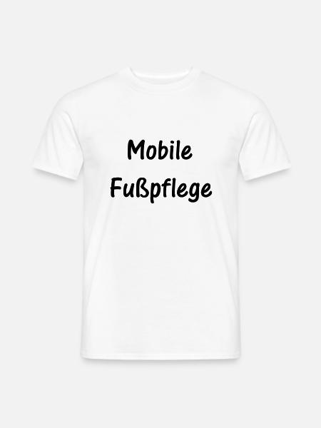Mobile Fußpflege - Männer T-Shirt - Weiß