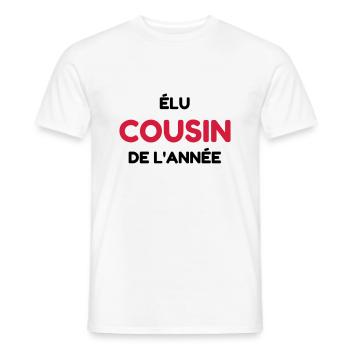 Onkel / Tante / Vetter / Cousin / Kusine - Männer T-Shirt - Weiß - Vorne - AI Model Male 178 dark (178cm)