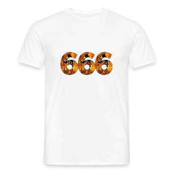 666 - T-shirt homme - blanc - Devant - AI Model Male 178 dark (178cm)