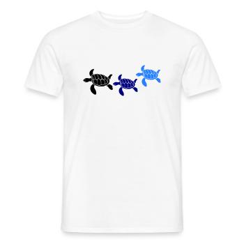 tortoises - Men's T-Shirt - white - Front - AI Model Male 178 dark (178cm)