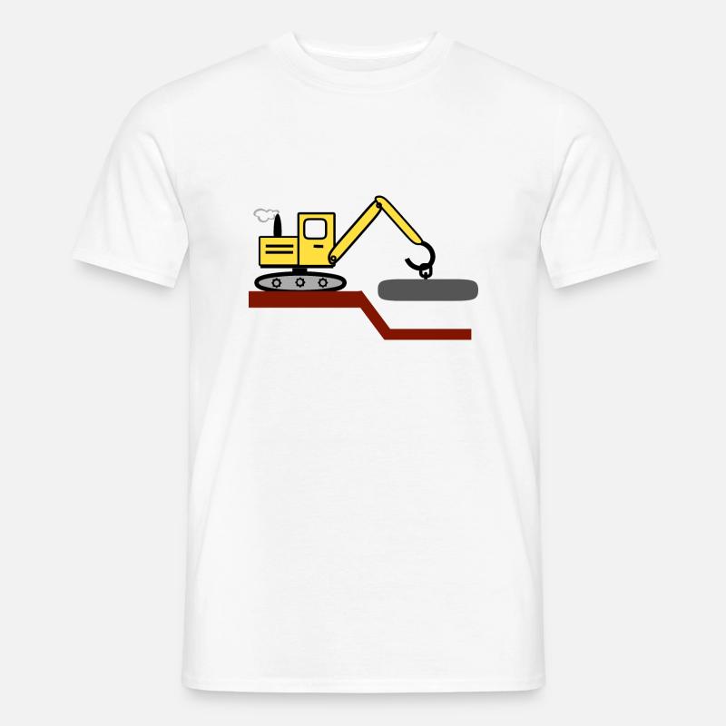 Excavator - Men's T-Shirt - white