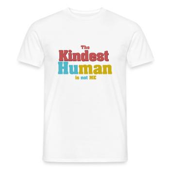nett sein - Männer T-Shirt - Weiß - Vorne - AI Model Male 178 dark (178cm)
