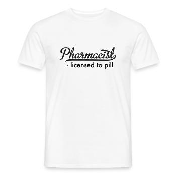 Pharmacien - T-shirt homme - blanc - Devant - AI Model Male 178 dark (178cm)