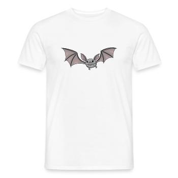 Fledermaus - Männer T-Shirt - Weiß - Vorne - AI Model Male 178 dark (178cm)