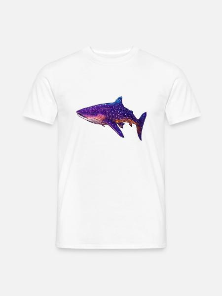Ein farbenfroher Walhai ist ein prachtvolles Tier - Männer T-Shirt - Weiß