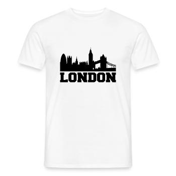 London Design / Stadt Design - Männer T-Shirt - Weiß - Vorne - AI Model Male 178 dark (178cm)
