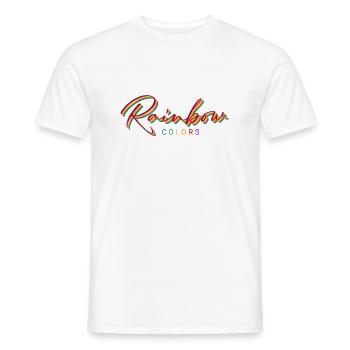 rainbow colors - Men's T-Shirt - white - Front - AI Model Male 178 dark (178cm)